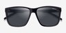 ARNETTE Adios Baby! Shiny Black PlasticSunglass Frames from EyeBuyDirect, Closed View