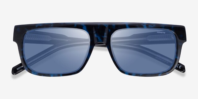 ARNETTE Gothboy Tortoise Blue AcetateSunglass Frames from EyeBuyDirect, Closed View