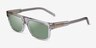 ARNETTE Gothboy Gray Transparent AcetateSunglass Frames from EyeBuyDirect, Angle View