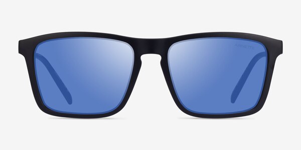 ARNETTE Shyguy - Square Matte Black Frame Prescription Sunglasses ...