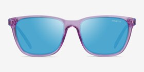 ARNETTE Cortex Transparent Violet Plastique Soleil de Lunette de vue d'EyeBuyDirect, Vue de Face