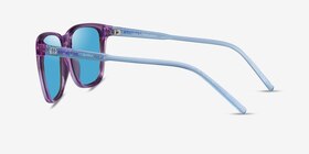ARNETTE Cortex Transparent Violet Plastique Soleil de Lunette de vue d'EyeBuyDirect, Vue de Côté