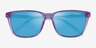 ARNETTE Cortex Transparent Violet PlasticSunglass Frames from EyeBuyDirect, Closed View