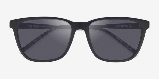 ARNETTE Cortex Matte Black PlasticSunglass Frames from EyeBuyDirect, Closed View