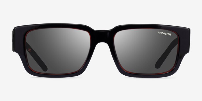 ARNETTE Daken Sandwich Red Black Acétate Soleil de Lunette de vue d'EyeBuyDirect