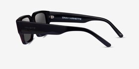 ARNETTE Daken Sandwich Red Black Acétate Soleil de Lunette de vue d'EyeBuyDirect, Vue de Côté