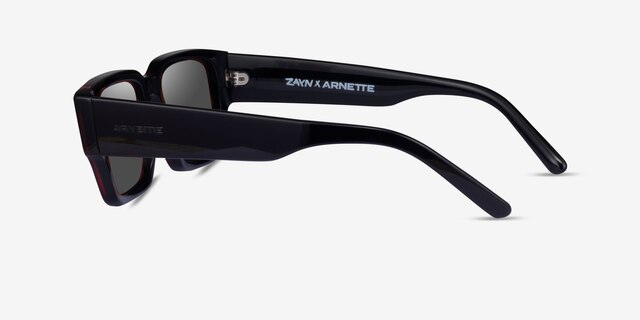 ARNETTE Daken Sandwich Red Black AcetateSunglass Frames from EyeBuyDirect, Side View