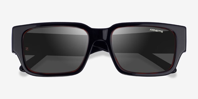 ARNETTE Daken Sandwich Red Black AcetateSunglass Frames from EyeBuyDirect, Closed View