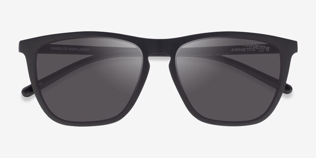 ARNETTE Fry Matte Black PlasticSunglass Frames from EyeBuyDirect, Closed View