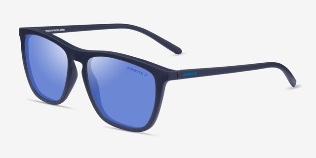 ARNETTE Fry Navy PlasticSunglass Frames from EyeBuyDirect, Angle View