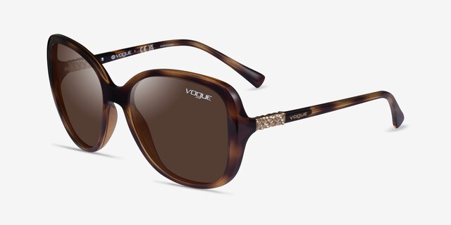 Vogue Eyewear VO5154SB Dark Tortoise PlasticSunglass Frames from EyeBuyDirect, Angle View