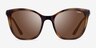 Vogue Eyewear VO5243SB Dark Tortoise PlasticSunglass Frames from EyeBuyDirect, Front View