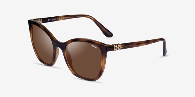 Vogue Eyewear VO5243SB Dark Tortoise PlasticSunglass Frames from EyeBuyDirect, Angle View