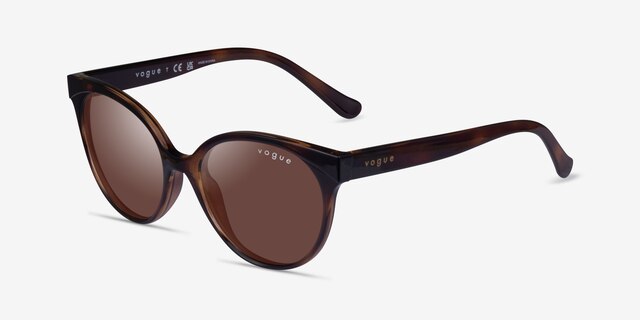Vogue Eyewear VO5246S Dark Tortoise PlasticSunglass Frames from EyeBuyDirect, Angle View