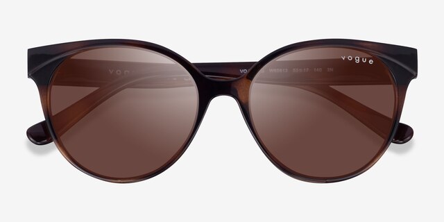 Vogue Eyewear VO5246S Dark Tortoise PlasticSunglass Frames from EyeBuyDirect, Closed View