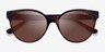 Vogue Eyewear VO5246S Dark Tortoise PlasticSunglass Frames from EyeBuyDirect, Closed View