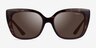 Vogue Eyewear VO5337S Dark Tortoise PlasticSunglass Frames from EyeBuyDirect, Front View
