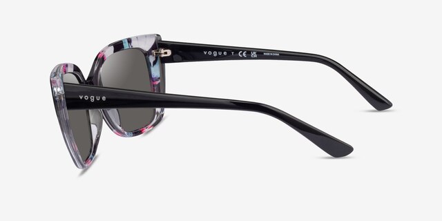 Vogue Eyewear VO5337S Black Clear PlasticSunglass Frames from EyeBuyDirect, Side View