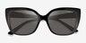Vogue Eyewear VO5337S Black Clear PlasticSunglass Frames from EyeBuyDirect, Closed View