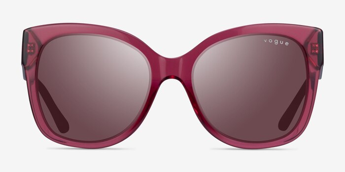 Vogue Eyewear VO5338S Transparent Cherry Acetate Sunglass Frames from EyeBuyDirect