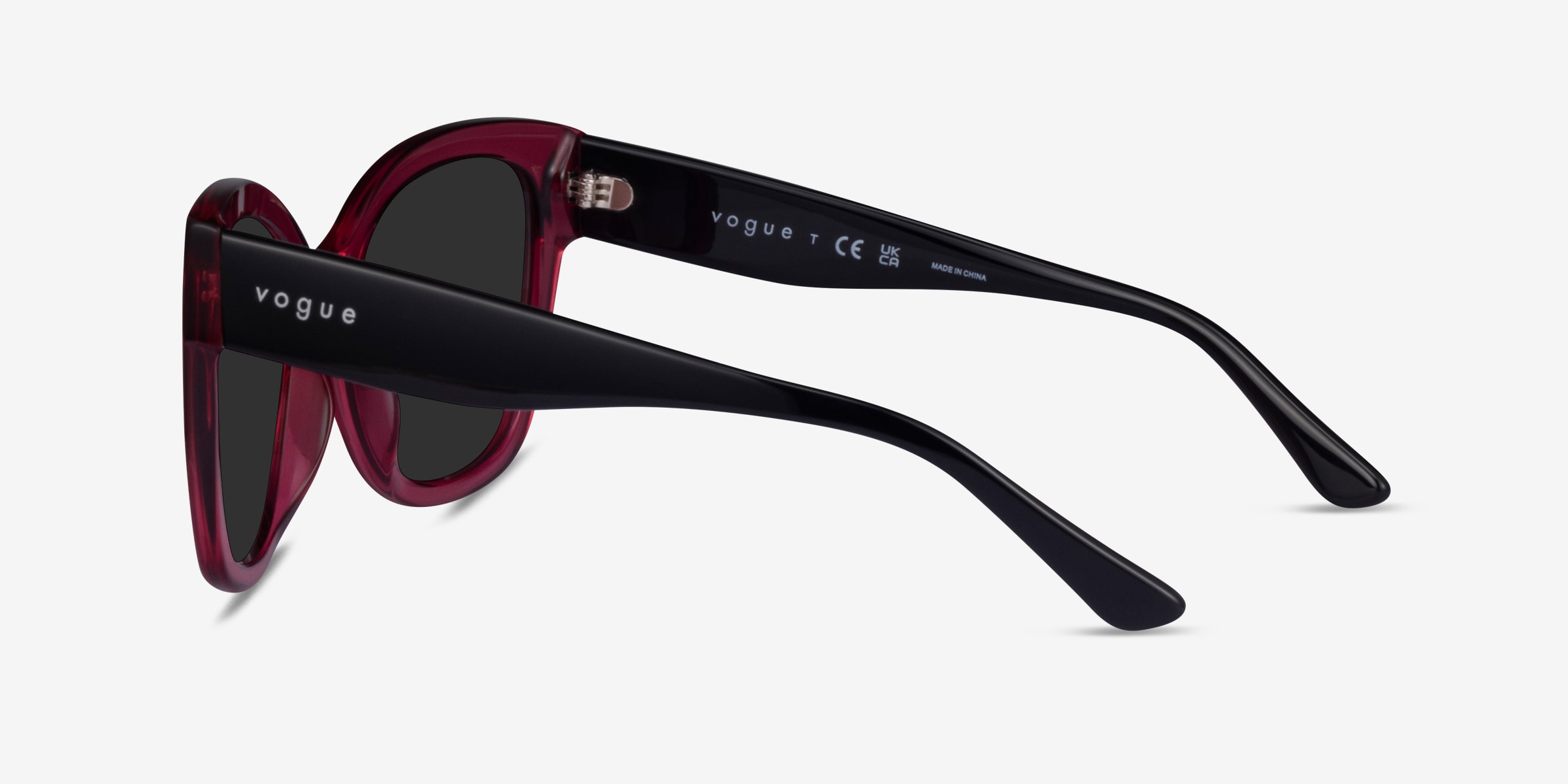 Vogue Eyewear VO5338S - Cat Eye Black Frame Sunglasses For 