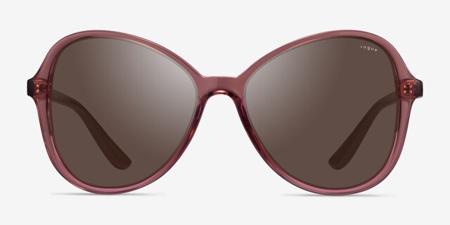 Vogue Eyewear VO5349S Transparent Pink PlasticSunglass Frames from EyeBuyDirect, Front View