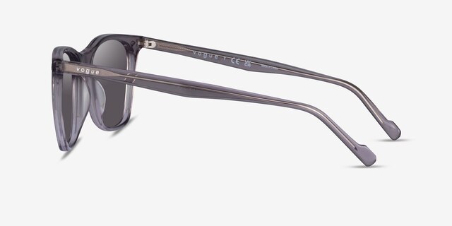 Vogue Eyewear VO5351S Transparent Gray AcetateSunglass Frames from EyeBuyDirect, Side View