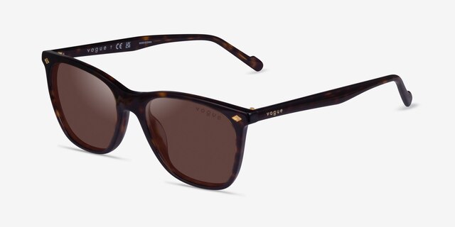 Vogue Eyewear VO5351S Dark Tortoise AcetateSunglass Frames from EyeBuyDirect, Angle View
