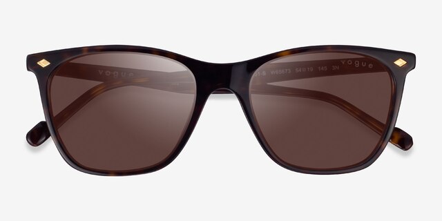 Vogue Eyewear VO5351S Dark Tortoise AcetateSunglass Frames from EyeBuyDirect, Closed View