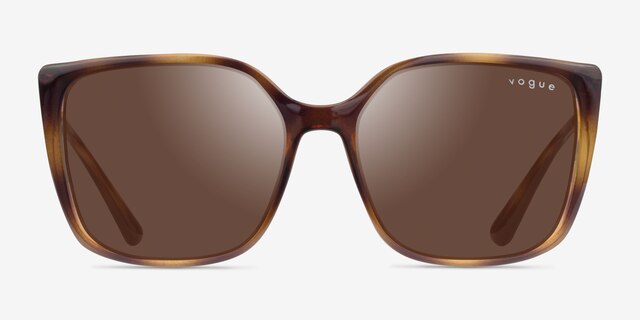Vogue Eyewear VO5353S Dark Tortoise PlasticSunglass Frames from EyeBuyDirect, Front View