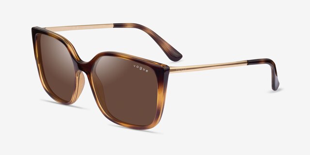Vogue Eyewear VO5353S Dark Tortoise PlasticSunglass Frames from EyeBuyDirect, Angle View