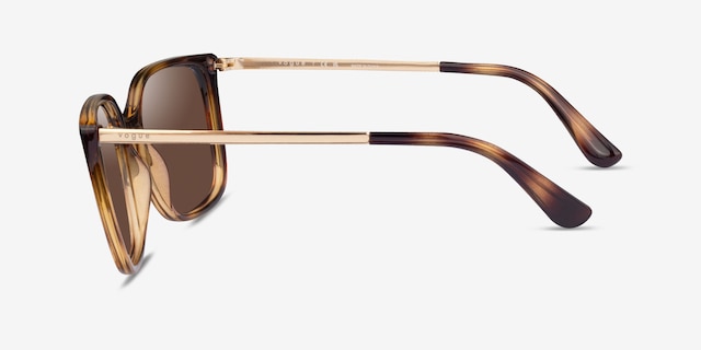 Vogue Eyewear VO5353S Dark Tortoise PlasticSunglass Frames from EyeBuyDirect, Side View