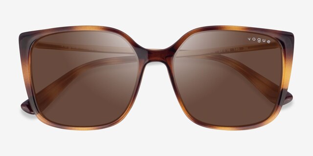 Vogue Eyewear VO5353S Dark Tortoise PlasticSunglass Frames from EyeBuyDirect, Closed View