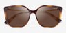 Vogue Eyewear VO5353S Dark Tortoise PlasticSunglass Frames from EyeBuyDirect, Closed View