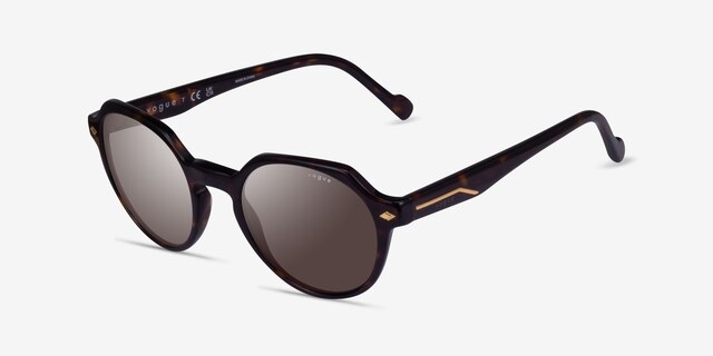 Vogue Eyewear VO5370S Dark Tortoise AcetateSunglass Frames from EyeBuyDirect, Angle View