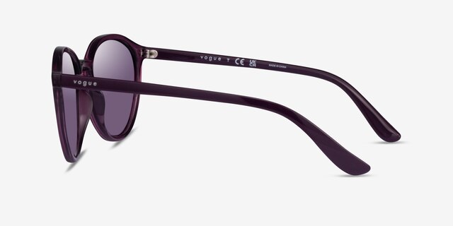 Vogue Eyewear VO5374S Violet Transparent PlasticSunglass Frames from EyeBuyDirect, Side View