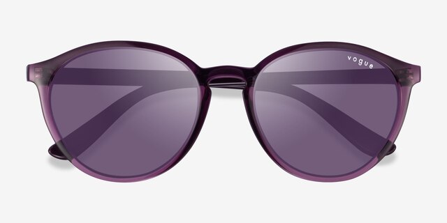 Vogue Eyewear VO5374S Violet Transparent PlasticSunglass Frames from EyeBuyDirect, Closed View
