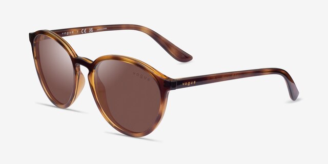 Vogue Eyewear VO5374S Dark Tortoise PlasticSunglass Frames from EyeBuyDirect, Angle View