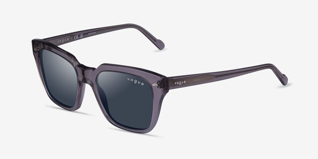 Vogue Eyewear VO5380S Transparent Gray AcetateSunglass Frames from EyeBuyDirect, Angle View