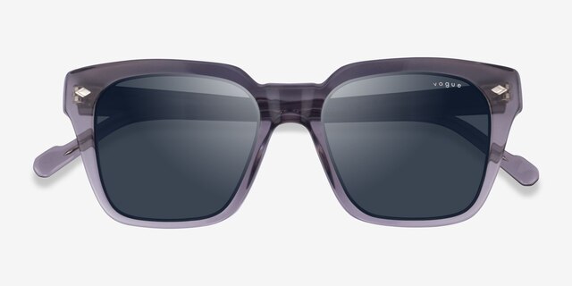 Vogue Eyewear VO5380S Transparent Gray AcetateSunglass Frames from EyeBuyDirect, Closed View