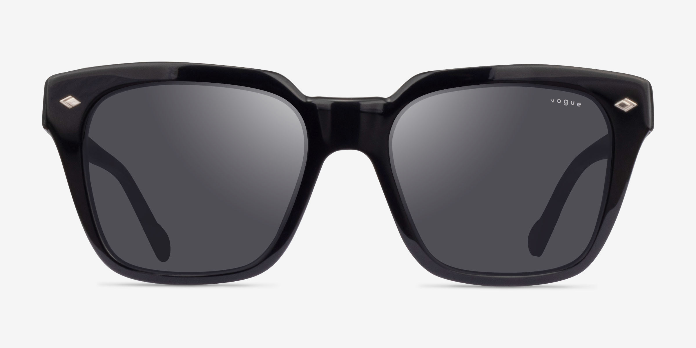 Vogue Eyewear VO5380S Square Black Frame Prescription Sunglasses