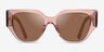 Vogue Eyewear VO5409S Transparent Pink AcetateSunglass Frames from EyeBuyDirect, Front View