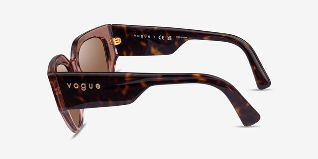 Vogue Eyewear VO5409S Transparent Pink AcetateSunglass Frames from EyeBuyDirect, Side View