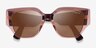 Vogue Eyewear VO5409S Transparent Pink AcetateSunglass Frames from EyeBuyDirect, Closed View