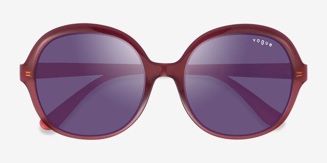 Vogue Eyewear VO5410S Transparent Burgundy PlasticSunglass Frames from EyeBuyDirect, Closed View