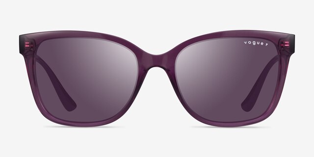 Vogue Eyewear VO5426S Transparent Purple PlasticSunglass Frames from EyeBuyDirect, Front View