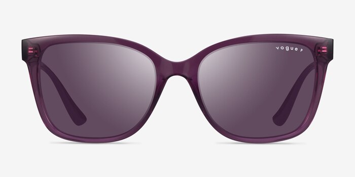 Vogue Eyewear VO5426S Transparent Purple Plastic Sunglass Frames from EyeBuyDirect