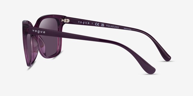 Vogue Eyewear VO5426S Transparent Purple PlasticSunglass Frames from EyeBuyDirect, Side View