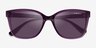 Vogue Eyewear VO5426S Transparent Purple PlasticSunglass Frames from EyeBuyDirect, Closed View