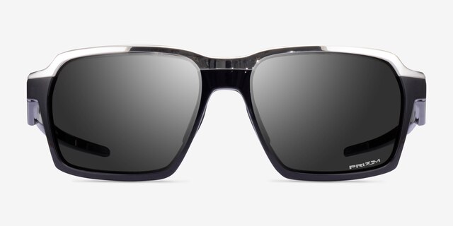 Oakley Parlay Polished Black PlasticSunglass Frames from EyeBuyDirect, Front View